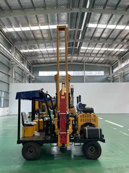 Hydraulic Wheel Type Helical Pile Driver for Road Construction