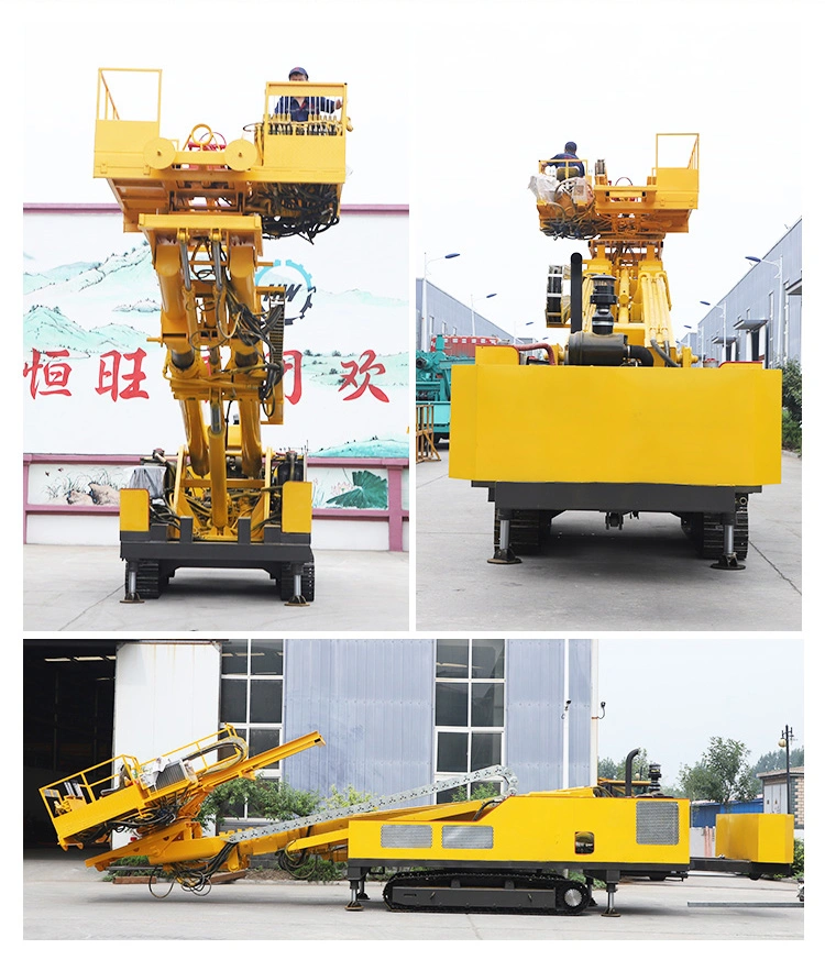 Track Shoe Width 400mm Crawler Rock Auger Altitude Anchor Drilling Rig with Boom Lift Crawler Rock Drill Price