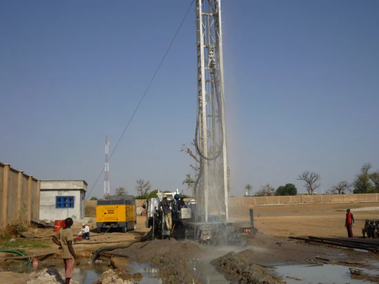 Plataforma de perforación rotativa montada sobre camión de 400 m con bomba de lodo